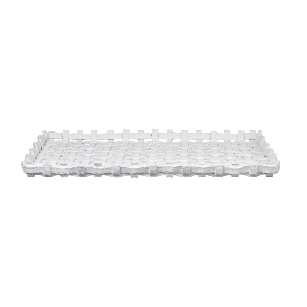 Atlas Haney Tray - Stylish Open Weave Decorative Tray for Coastal-Inspired Interiors & Tabletop Displays AC11363-01