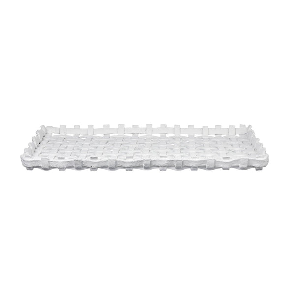 Atlas Haney Tray - Stylish Open Weave Decorative Tray for Coastal-Inspired Interiors & Tabletop Displays AC11363-01