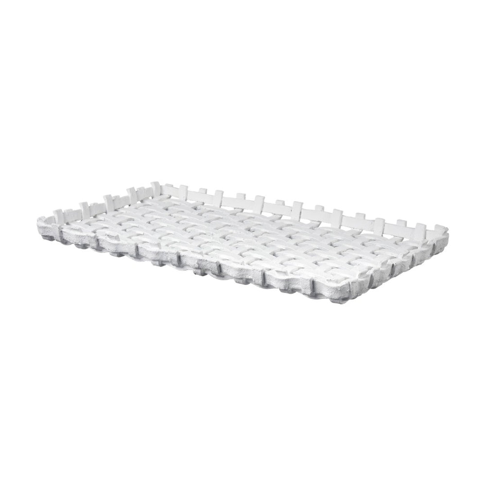 Atlas Haney Tray - Stylish Open Weave Decorative Tray for Coastal-Inspired Interiors & Tabletop Displays AC11363-01