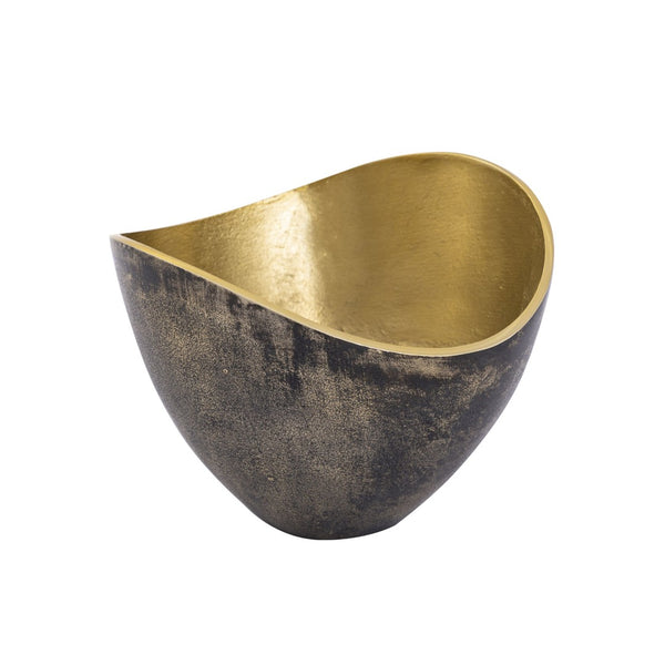 Atlas Hansen Bowls Set of 2 - Elegant Black & Brass Decorative Accents for Modern Home Décor & Organization AC11366-01S