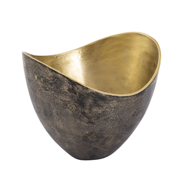 Atlas Hansen Bowls Set of 2 - Elegant Black & Brass Decorative Accents for Modern Home Décor & Organization AC11366-01S