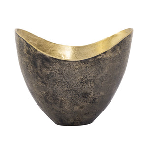 Atlas Hansen Bowls Set of 2 - Elegant Black & Brass Decorative Accents for Modern Home Décor & Organization AC11366-01S
