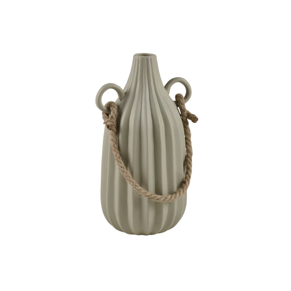 Atlas Harding Vase - Sculptural Earthenware with Textured Matte Finish for Rustic Home Decor Charm Medium AC11368-01
