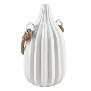 Atlas Harding Vase - Sculptural Earthenware with Textured Matte Finish for Rustic Home Decor Charm Large AC11368-02