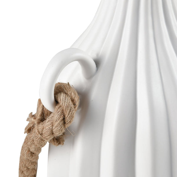 Atlas Harding Vase - Sculptural Earthenware with Textured Matte Finish for Rustic Home Decor Charm Large AC11368-02