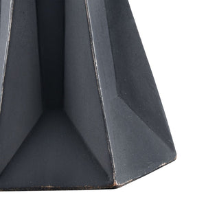 Atlas Harper Candleholder Set of 2 - Chic Black-Washed Design for Modern Tabletop & Mantel Decor AC11370-01S