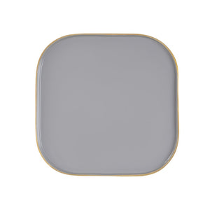 Atlas Harward Tray Set of 3 - Modern Gray Enamel Nested Trays for Stylish Serving and Home Organization AC11371-01S