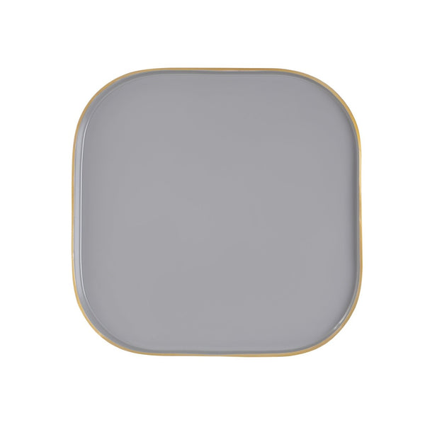 Atlas Harward Tray Set of 3 - Modern Gray Enamel Nested Trays for Stylish Serving and Home Organization AC11371-01S