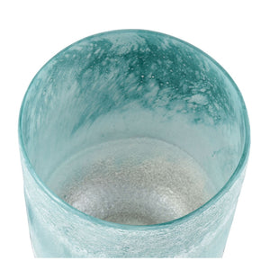 Atlas Haweswater Large Frosted Glass Vase - Coastal Accent for Modern Interiors, Perfect for Dried Stems AC11372-02