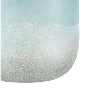 Atlas Haweswater Large Frosted Glass Vase - Coastal Accent for Modern Interiors, Perfect for Dried Stems AC11372-02