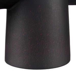 Atlas Hawking Vase - Sculptural Earthenware Accent with Matte Finish for Modern Home Decor and Style Extra Large Black AC11374-02