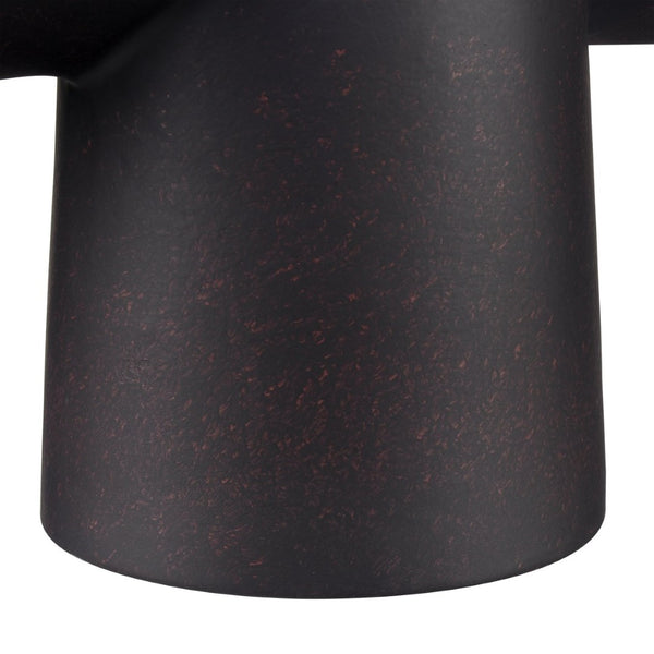Atlas Hawking Vase - Sculptural Earthenware Accent with Matte Finish for Modern Home Decor and Style Extra Large Black AC11374-02