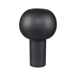 Atlas Hawking Vase - Sculptural Earthenware Accent with Matte Finish for Modern Home Decor and Style Large Black AC11375-02