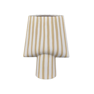 Atlas Hawking Striped Vase - Sculptural Earthenware Design for Modern Decor and Dried Floral Displays Small AC11376-01