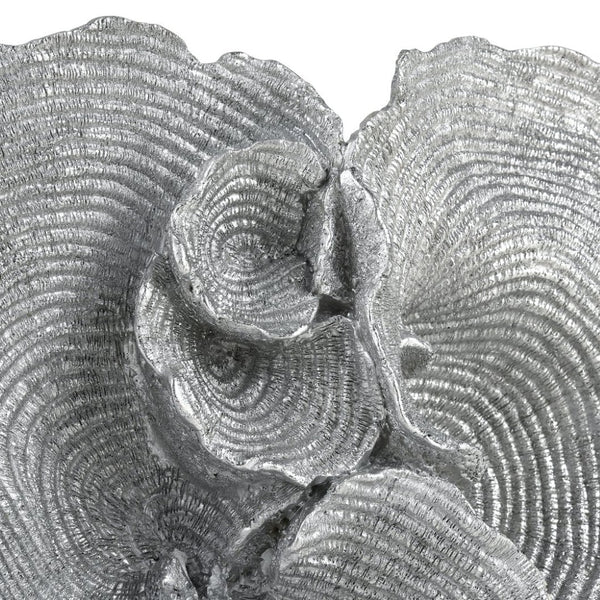 Atlas Hilty Coastal Coral-Inspired Sculpture - Elegant Silver-Grey Accent for Modern Home Décor & Displays AC11384-01