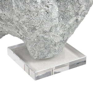 Atlas Hilty Coastal Coral-Inspired Sculpture - Elegant Silver-Grey Accent for Modern Home Décor & Displays AC11384-01