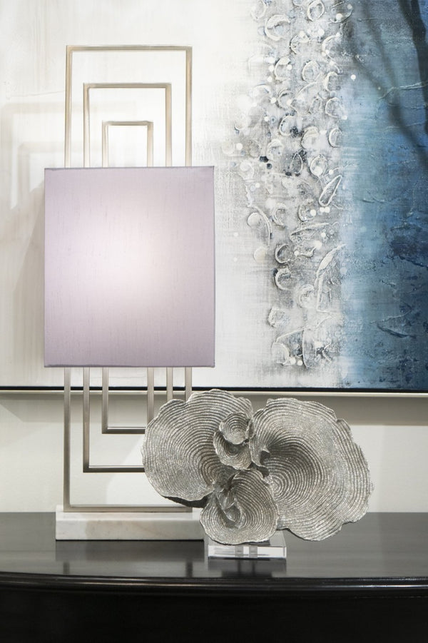 Atlas Hilty Coastal Coral-Inspired Sculpture - Elegant Silver-Grey Accent for Modern Home Décor & Displays AC11384-01