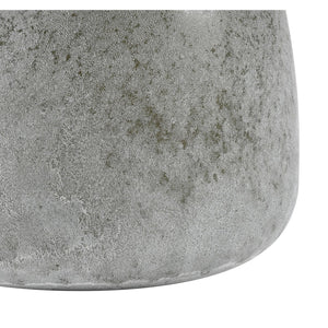 Atlas Hollum Small Vase - Frosted Green Glass with Rustic Crackled Finish for Farmhouse & Coastal Charm AC11388-01