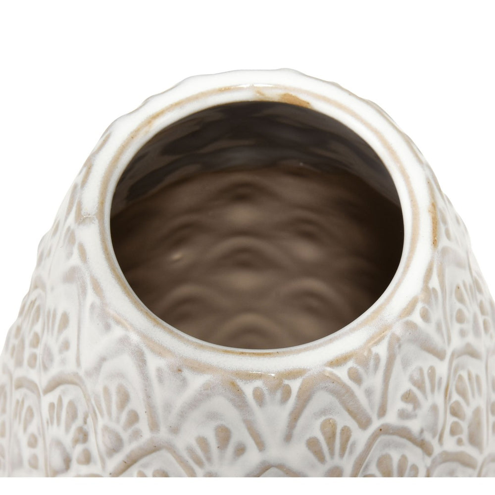 Atlas Hollywell Vase - Small Rustic-Modern Decorative Accessory for Floral Arrangements & Home Styling AC11390-01