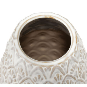 Atlas Hollywell Vase - Small Rustic-Modern Decorative Accessory for Floral Arrangements & Home Styling AC11390-01