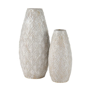 Atlas Hollywell Vase - Small Rustic-Modern Decorative Accessory for Floral Arrangements & Home Styling AC11390-01