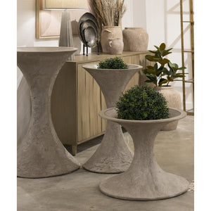 Atlas Hourglass Planter – Elevate Your Garden with Modern Midcentury Elegance and Durable Design Small AC11392-01