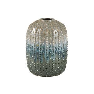 Atlas Jaffe Vase - Unique Earthenware Design in Green Reactive Glaze for Elegant Home Decor and Style Small Green Reactive AC11400-01