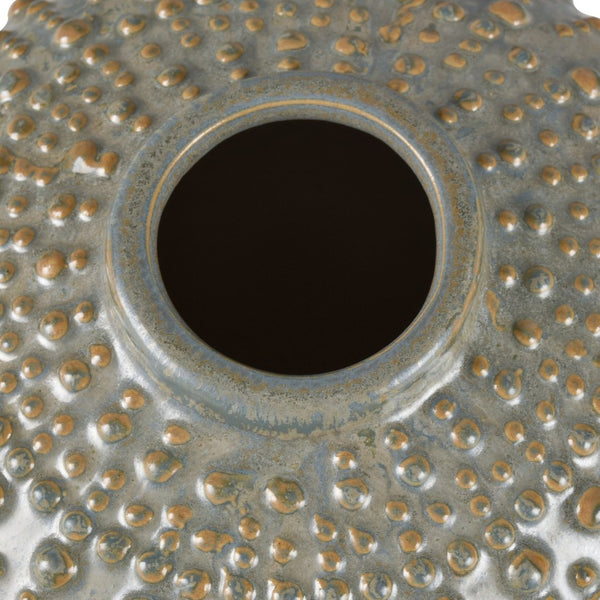 Atlas Jaffe Vase - Unique Earthenware Design in Green Reactive Glaze for Elegant Home Decor and Style Large Green Reactive AC11400-02