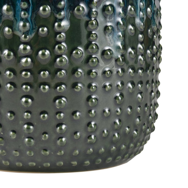 Atlas Jaffe Vase - Unique Earthenware Design in Green Reactive Glaze for Elegant Home Decor and Style Large Green Reactive AC11400-02
