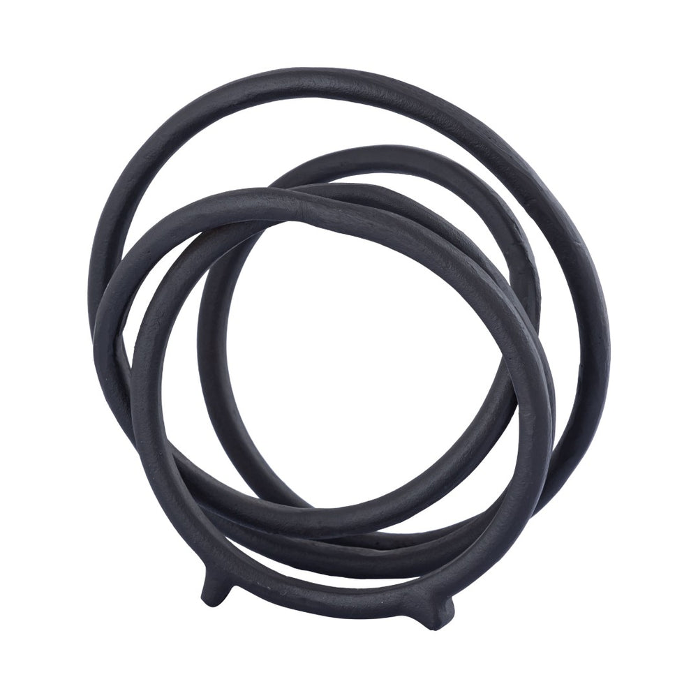 Atlas Jerry Loop Object - Sculptural Aged Black Accent for Modern Minimalist Decor & Stylish Interiors AC11402-01