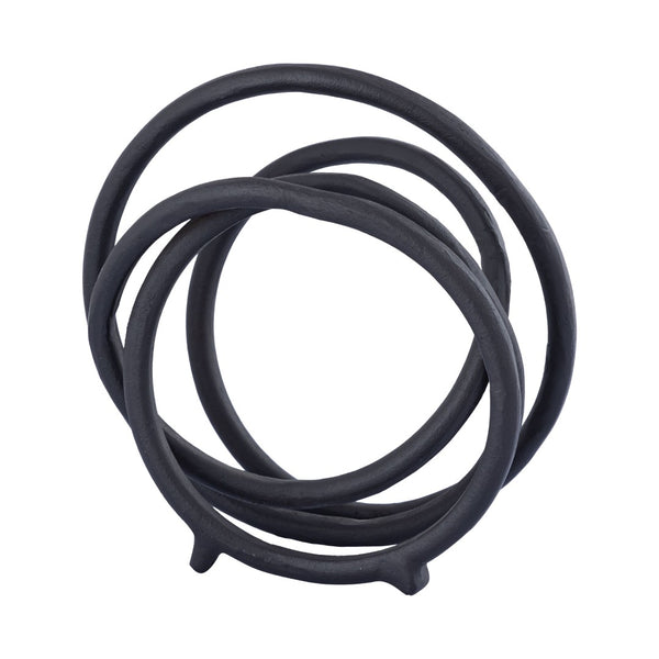Atlas Jerry Loop Object - Sculptural Aged Black Accent for Modern Minimalist Decor & Stylish Interiors AC11402-01