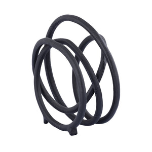 Atlas Jerry Loop Object - Sculptural Aged Black Accent for Modern Minimalist Decor & Stylish Interiors AC11402-01