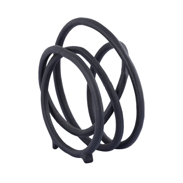 Atlas Jerry Loop Object - Sculptural Aged Black Accent for Modern Minimalist Decor & Stylish Interiors AC11402-01