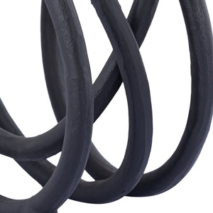 Atlas Jerry Loop Object - Sculptural Aged Black Accent for Modern Minimalist Decor & Stylish Interiors AC11402-01