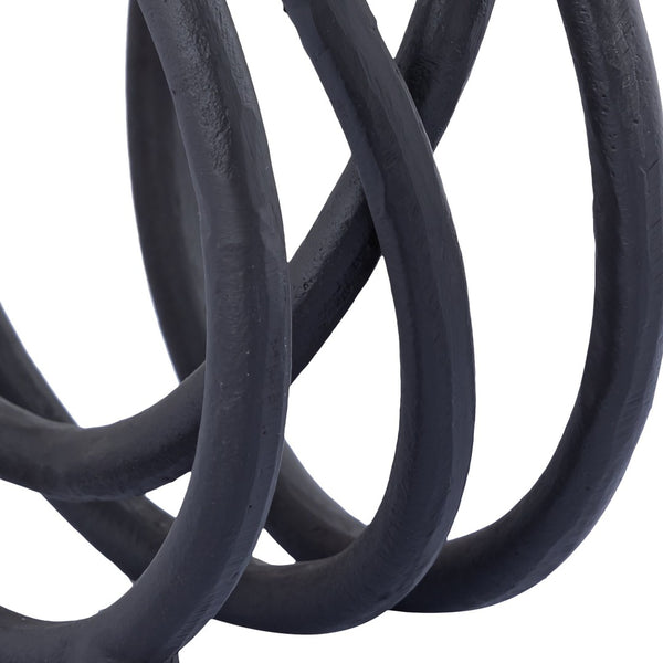 Atlas Jerry Loop Object - Sculptural Aged Black Accent for Modern Minimalist Decor & Stylish Interiors AC11402-01