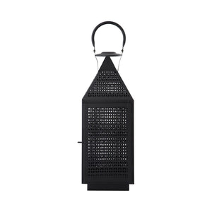 Atlas Joey Lantern - Modern Gothic Candle Holder for Ambient Indoor and Outdoor Décor, 18" Tall Design Medium Matte Black AC11403-01