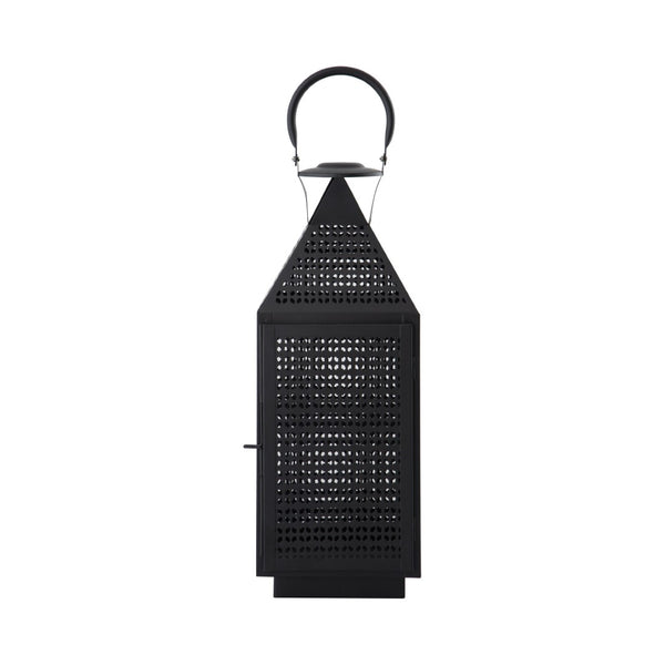 Atlas Joey Lantern - Modern Gothic Candle Holder for Ambient Indoor and Outdoor Décor, 18" Tall Design Medium Matte Black AC11403-01
