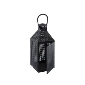 Atlas Joey Lantern - Modern Gothic Candle Holder for Ambient Indoor and Outdoor Décor, 18" Tall Design Medium Matte Black AC11403-01
