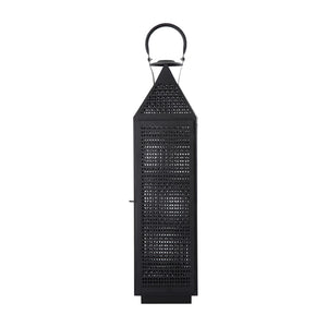 Atlas Joey Lantern - Modern Gothic Candle Holder for Ambient Indoor and Outdoor Décor, 18" Tall Design Large Matte Black AC11403-02