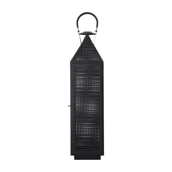 Atlas Joey Lantern - Modern Gothic Candle Holder for Ambient Indoor and Outdoor Décor, 18" Tall Design Large Matte Black AC11403-02
