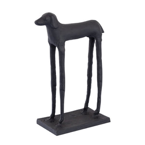 Atlas Jorgie Dog Object - Striking Aged Black Metal Dachshund Decor for Modern Home Accents & Displays AC11405-01