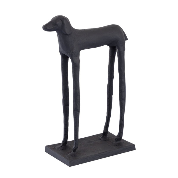 Atlas Jorgie Dog Object - Striking Aged Black Metal Dachshund Decor for Modern Home Accents & Displays AC11405-01