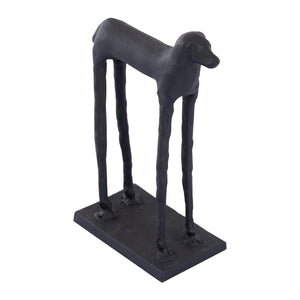 Atlas Jorgie Dog Object - Striking Aged Black Metal Dachshund Decor for Modern Home Accents & Displays AC11405-01