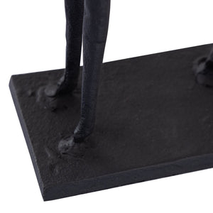 Atlas Jorgie Dog Object - Striking Aged Black Metal Dachshund Decor for Modern Home Accents & Displays AC11405-01