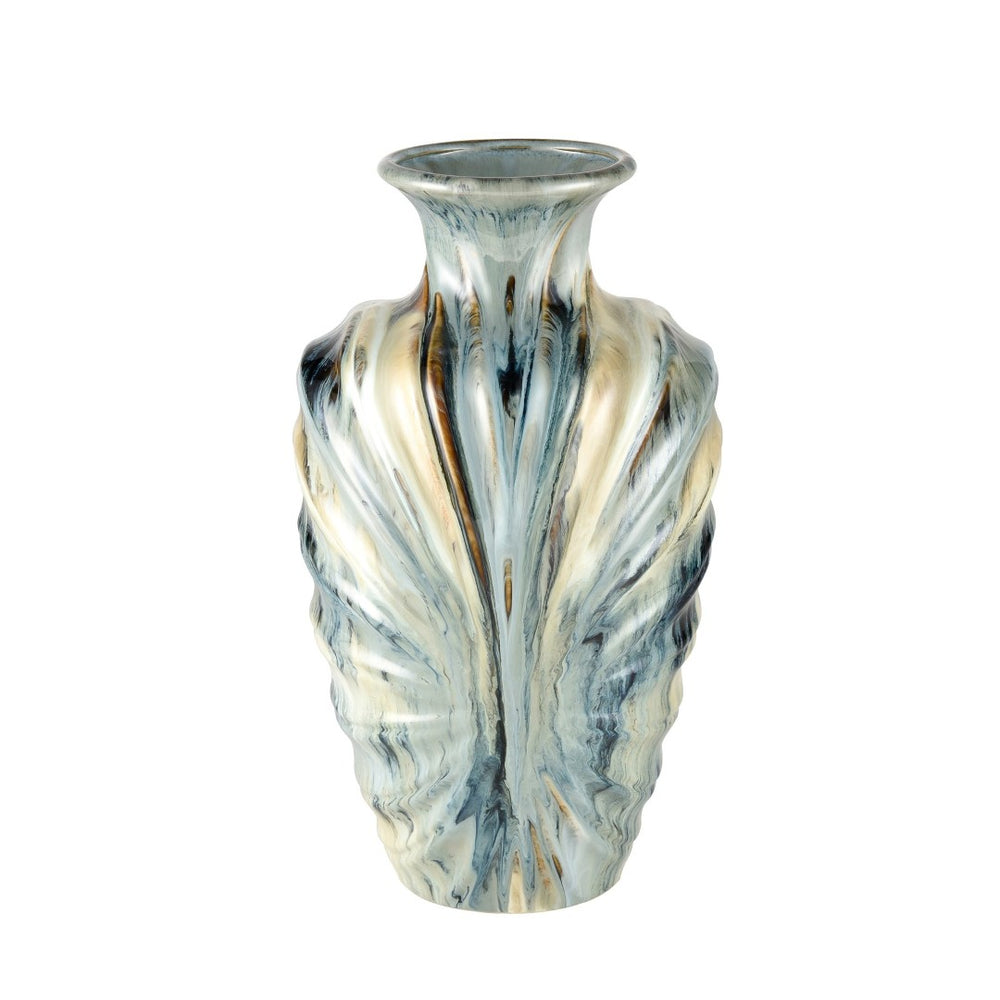 Atlas Kelly Vase - Stunning Earthenware Accent with Unique Glaze for Stylish Home Décor and Focal Points Large AC11409-01