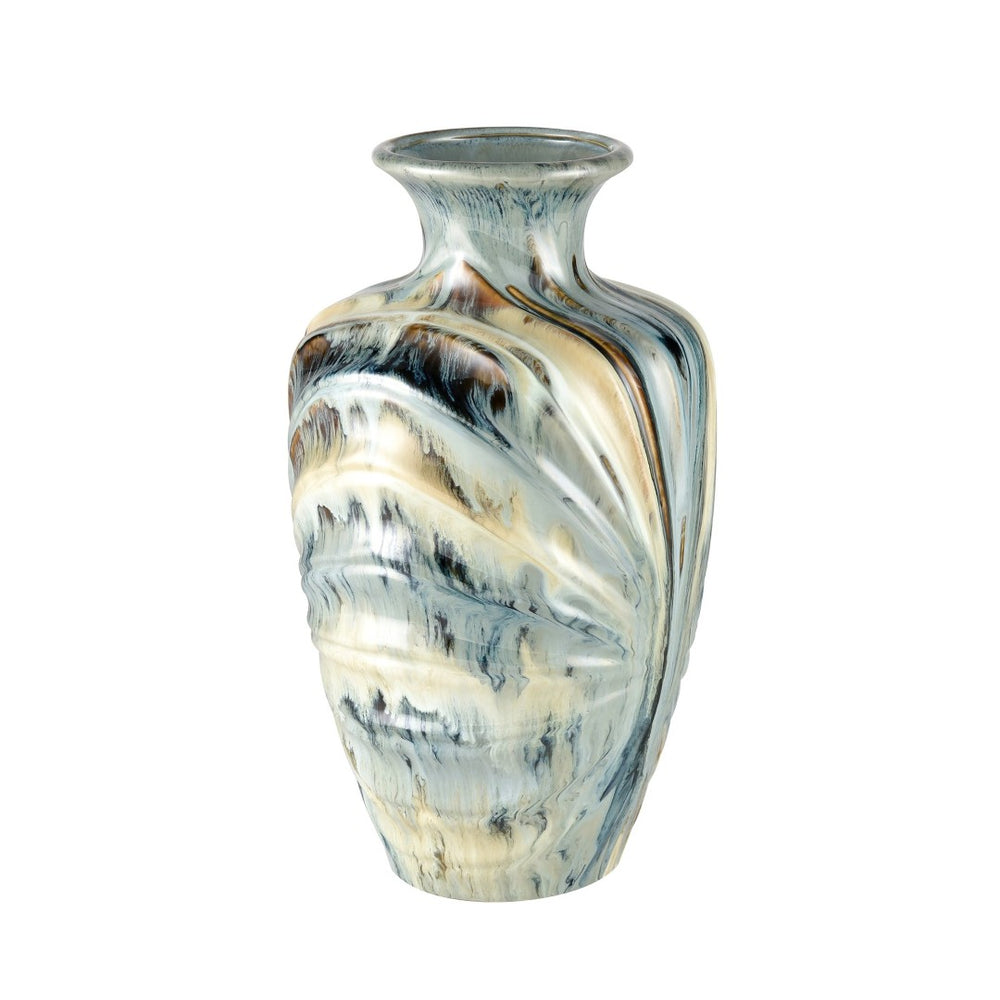 Atlas Kelly Vase - Stunning Earthenware Accent with Unique Glaze for Stylish Home Décor and Focal Points Large AC11409-01