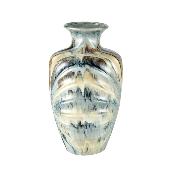 Atlas Kelly Vase - Stunning Earthenware Accent with Unique Glaze for Stylish Home Décor and Focal Points Large AC11409-01