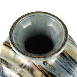 Atlas Kelly Vase - Stunning Earthenware Accent with Unique Glaze for Stylish Home Décor and Focal Points Large AC11409-01