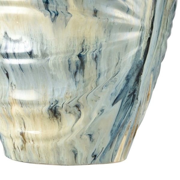 Atlas Kelly Vase - Stunning Earthenware Accent with Unique Glaze for Stylish Home Décor and Focal Points Large AC11409-01