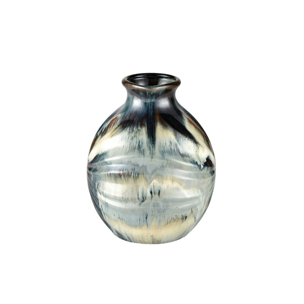 Atlas Kelly Vase - Stunning Earthenware Accent with Unique Glaze for Stylish Home Décor and Focal Points Small AC11410-01